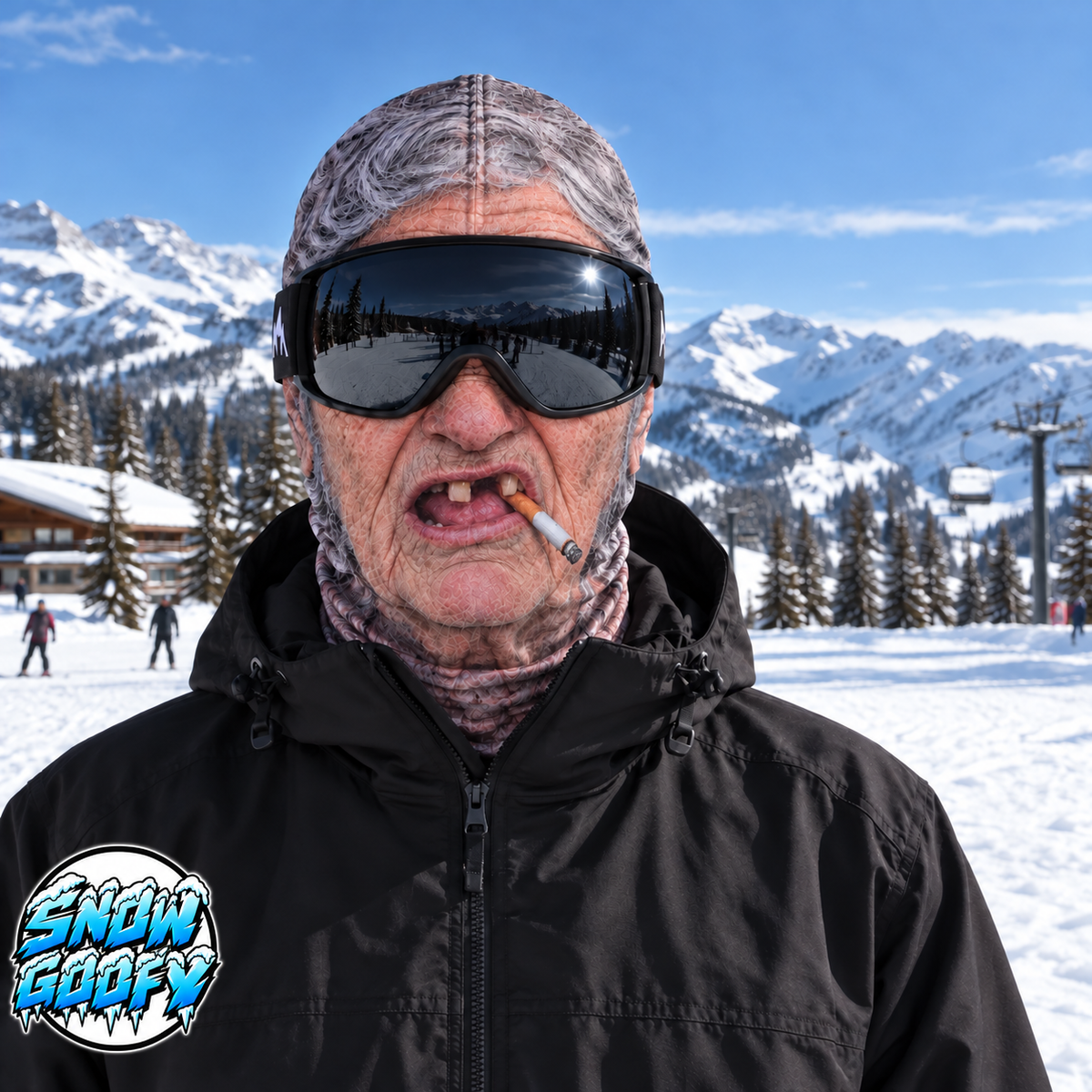 SnowGoofy Crazy Face Ski Mask