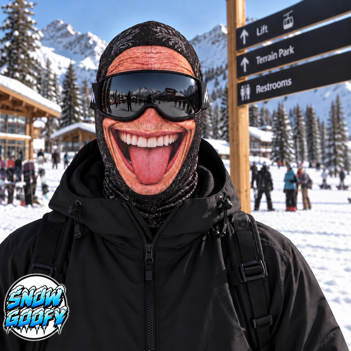 SnowGoofy Crazy Face Ski Mask