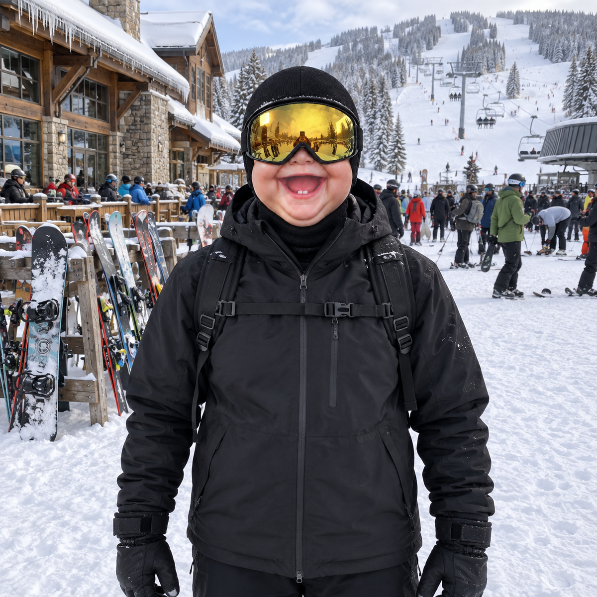 SnowGoofy Baby Face Ski Mask