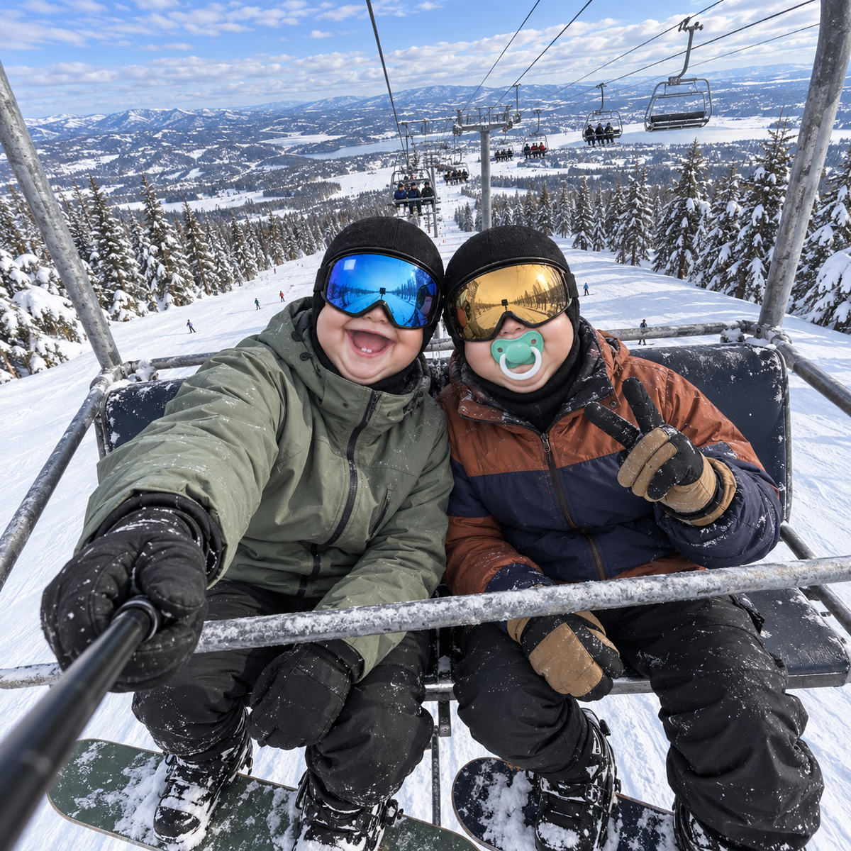 SnowGoofy Baby Face Ski Mask