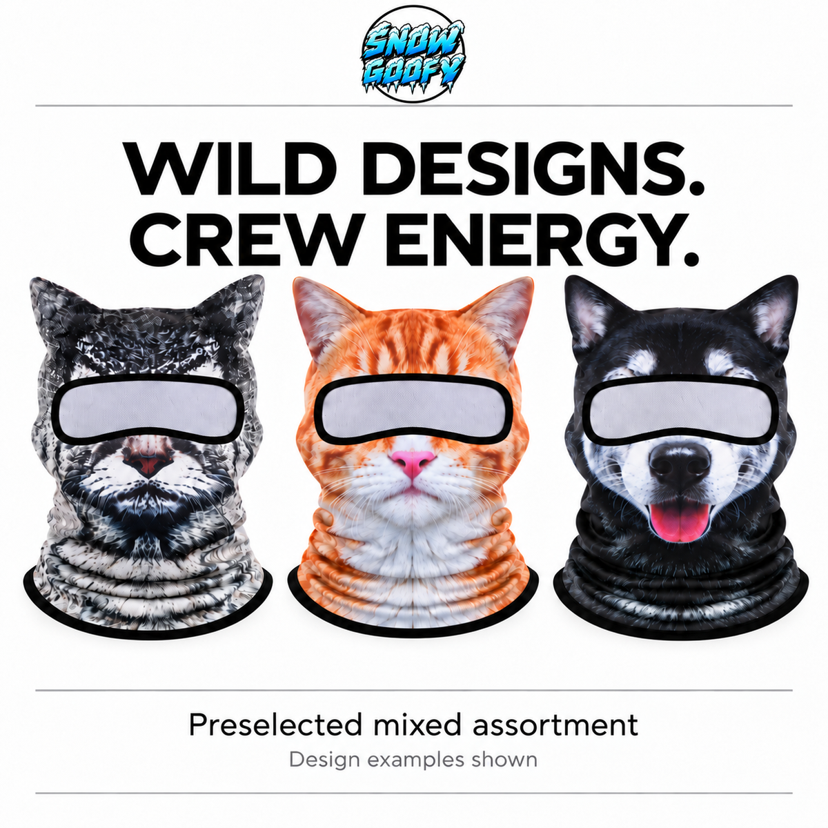 SnowGoofy Alpine Balaclavas ⛷️